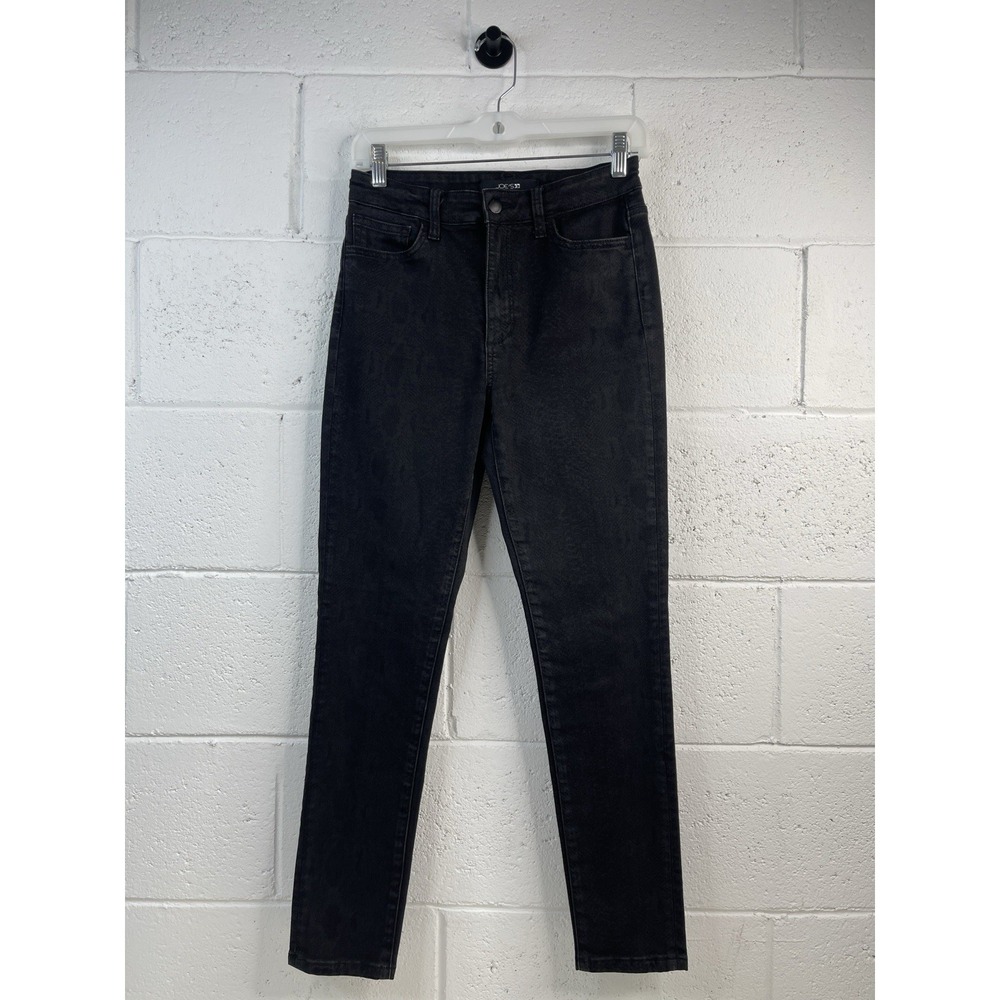Joes high rise snake print skinny ankle black Icon Size 27 EUC‎